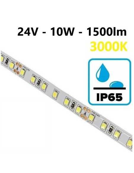 LED juosta Premium 24V - 10W/m - 1500lm - 120SMD/m - 3000K - IP65