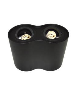 Virštinkinis LED šviestuvas - Milo 2 x GU10 juodas R XL