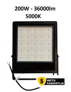 LED prožektorius 200W - 36000lm GARANTIJA - 5 metai - IP65