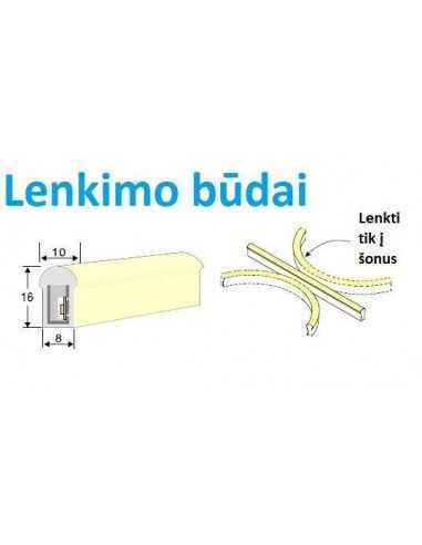 RGB NEON FLEX LED 8x16mm juosta 24V - IP67