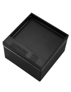 Grindinė dėžutė elektros instaliacijai - juoda