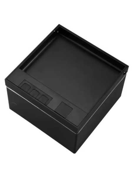 Grindinė dėžutė elektros instaliacijai - juoda Grindinė dėžutė elektros instaliacijai - juoda