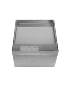 Grindinė dėžutė elektros instaliacijai - sidabrinė