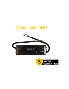 Profesionalus LED maitinimo šaltinis 24V - 100W - IP67