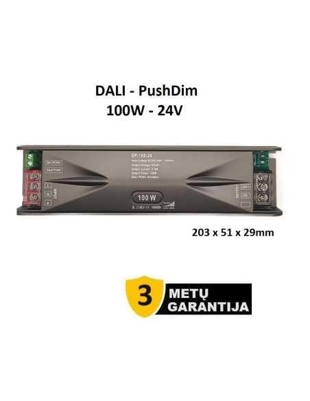 DALI-PushDim LED maitinimo šaltinis 100W -24V
