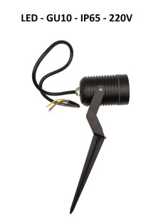 Įsmeigiamas LED lauko šviestuvas - Lumi Steck LUX GU10 - IP65 internetu | Luxon.lt