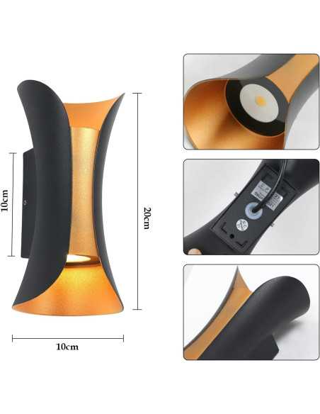 LED šviestuvas - Golden DUO - 10W - 3000K LED šviestuvas - Golden DUO - 10W - 3000K