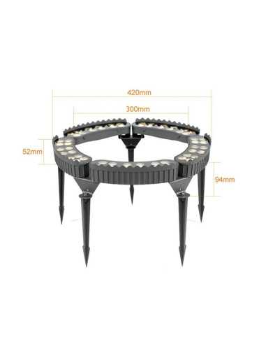 LED medžių šviestuvas 12W - 24V - 3000K - IP68
