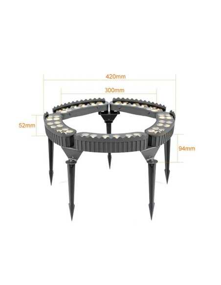 LED medžių šviestuvas 12W - 24V - 3000K - IP68