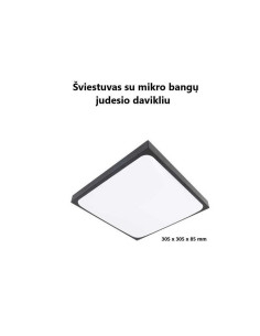 Led Šviestuvo komplektas su mikro bangų judesio davikliu 2