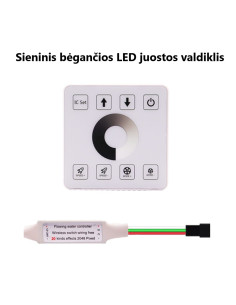 Sieninis bėgančios LED juostos valdiklis RF 5V-24V