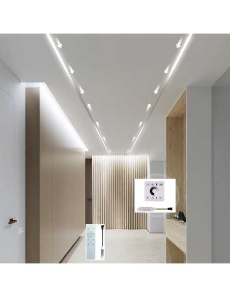 Sieninis valdiklis bėgančiai LED juostai RF LED 5V-24V