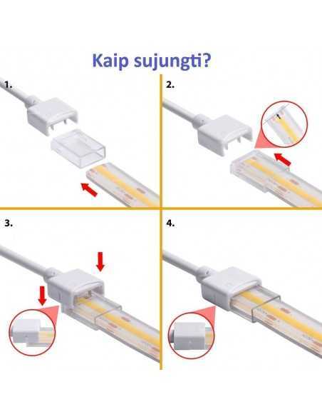 Jungtis LED juostai 220V