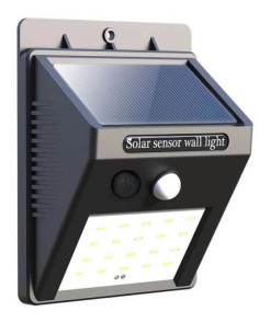 Saulės baterijų LED lauko šviestuvas su judesio davikliu 1W