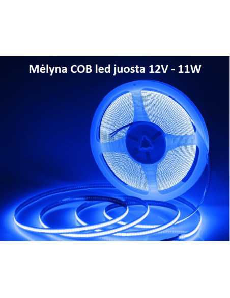 Mėlyna COB LED juosta 12V - 11W