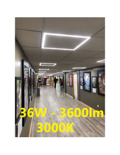 Šviečiantis LED rėmelis armstrong luboms 60x60cm - 36W - 3000K