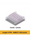 RGBCCT LED juostos jungtis - 6 kontaktų 12mm