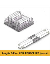 COB RGBCCT LED juostos jungtis - 6 kontaktų 12mm