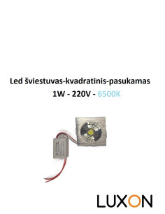 Įleidžiamas LED šviestuvas - Downlight 1W -6500K