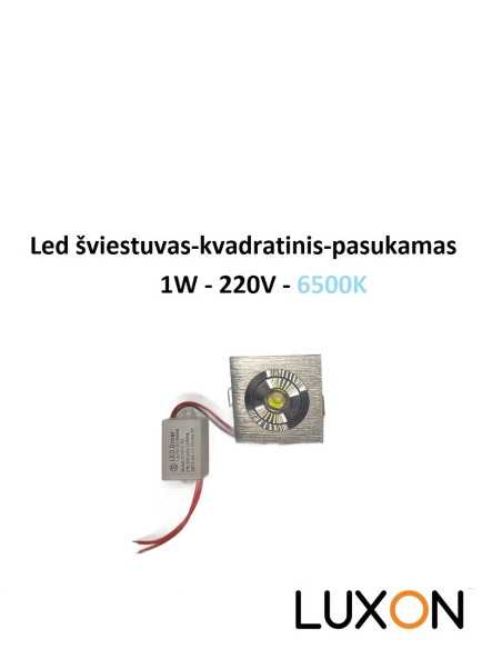 Įleidžiamas LED šviestuvas - Downlight 1W -6500K