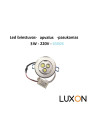 Įleidžiamas LED downlight 3 W 6500 K – ryški šalta balta šviesa