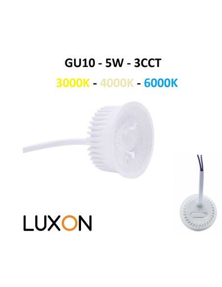 LED lemputė GU10 - 5W - 400lm - 3CCT - 3000K - 4000K - 6000K