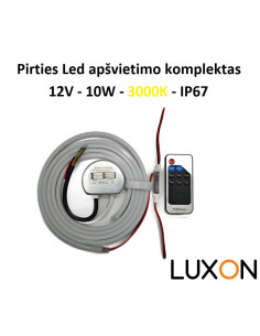 Pirties Led apšvietimo komplektas 3000K - IP67 - 2 metrai