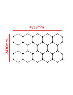 Hexagon korio Formos LED šviestuvas 456W 2