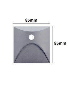 LED laiptų šviestuvas - Grey 3W - 3000K - IP65 su judesiu davikliu