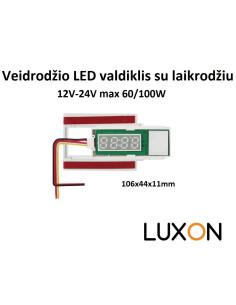 Veidrodžio LED valdiklius su laikrodžiu