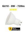GU10 - 8W - 720lm LED lemputė 3000K