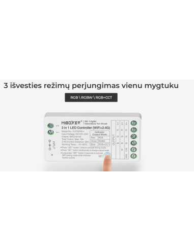 RGB - RGBW - RGB+CCT WiFi Tuya LED juostos valdiklis LED juostų valdiklis WiFi + 2.4G | Tuya Smart, Alexa