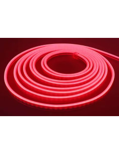 5m x NEON FLEX LED juosta 6x12 - 24V - Raudona - 1cm CUT 2