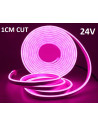 5m x NEON FLEX LED juosta 6x12 - 24V - Rožinė(PINK) - 1cm CUT
