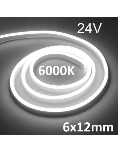 LED juosta NEON FLEX 24V - 6000K - IP67