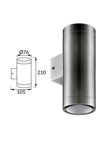 Sieninis lauko šviestuvas ASTER 2xGU10
