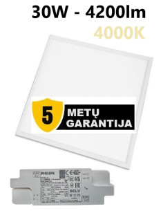 LED panelė armstrong luboms - 30W - 4200lm - 4000K - Garantija 5 metai