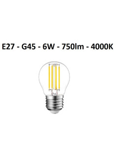 LED lemputė E27 - 6W - 750lm - 4000K 2