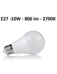 LED lemputė E27 - 10W - 2700K