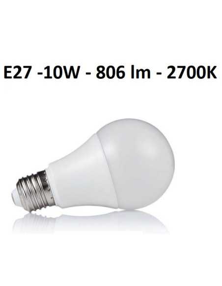 LED lemputė E27 - 10W - 2700K