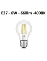 LED lemputė E27 filament - 6W - 660lm - 4000K