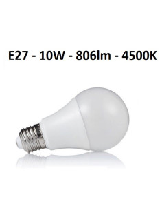 E27 - 10W - 806lm - 4500K LED lemputė