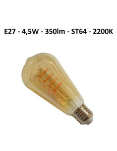 LED lemputė E27 - 4,5W - 350lm - ST64 - 2200K