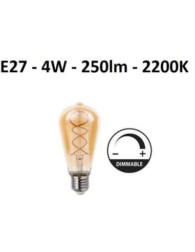 Reguliuojama LED lemputė E27 - 4W - 250lm - 2200K