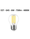 LED lemputė E27 - 6W - 750lm - 4000K