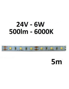 5m x LED juosta Profi - 6W - 24V - 6000K