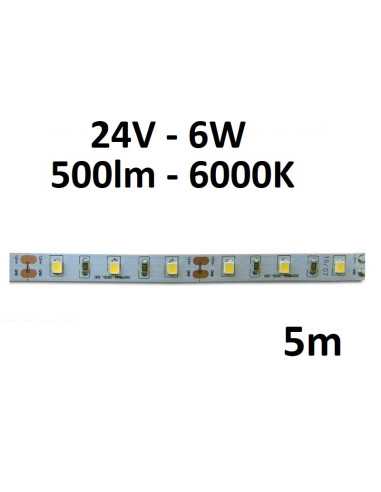 5m x LED juosta Profi - 6W - 24V - 6000K