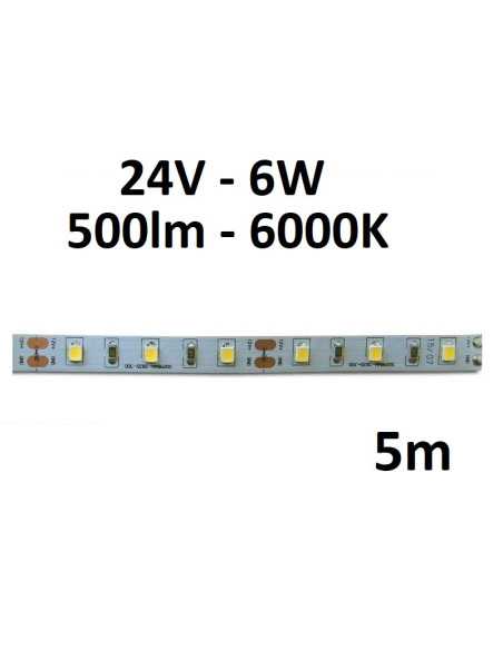 5m x LED juosta Profi - 6W - 24V - 6000K