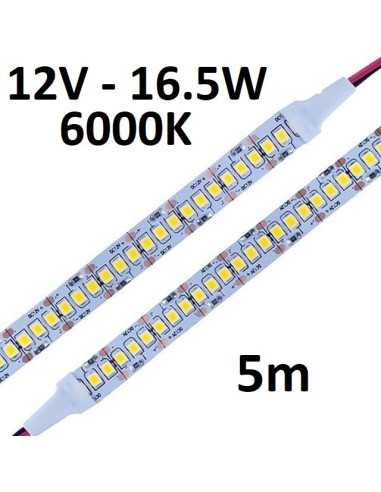 LED juosta 12V - 16,5W - 6000K - IP20 - 5 metrai