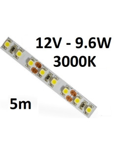 LED juosta 12V - 9.6W - 3000K - IP20 - 5 metrai